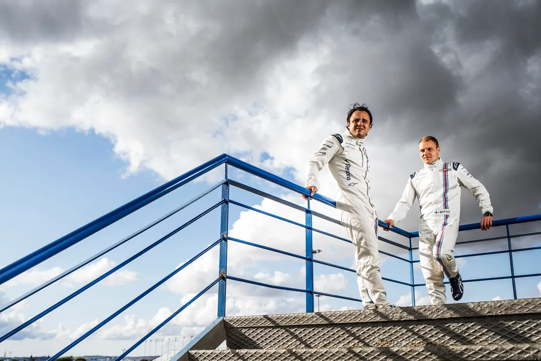 VALTTERI BOTTAS AND FELIPE MASSA TALK SOCIALISING, SCENERY AND THE EAU ROUGE PRIOR TO THE BELGIAN GP