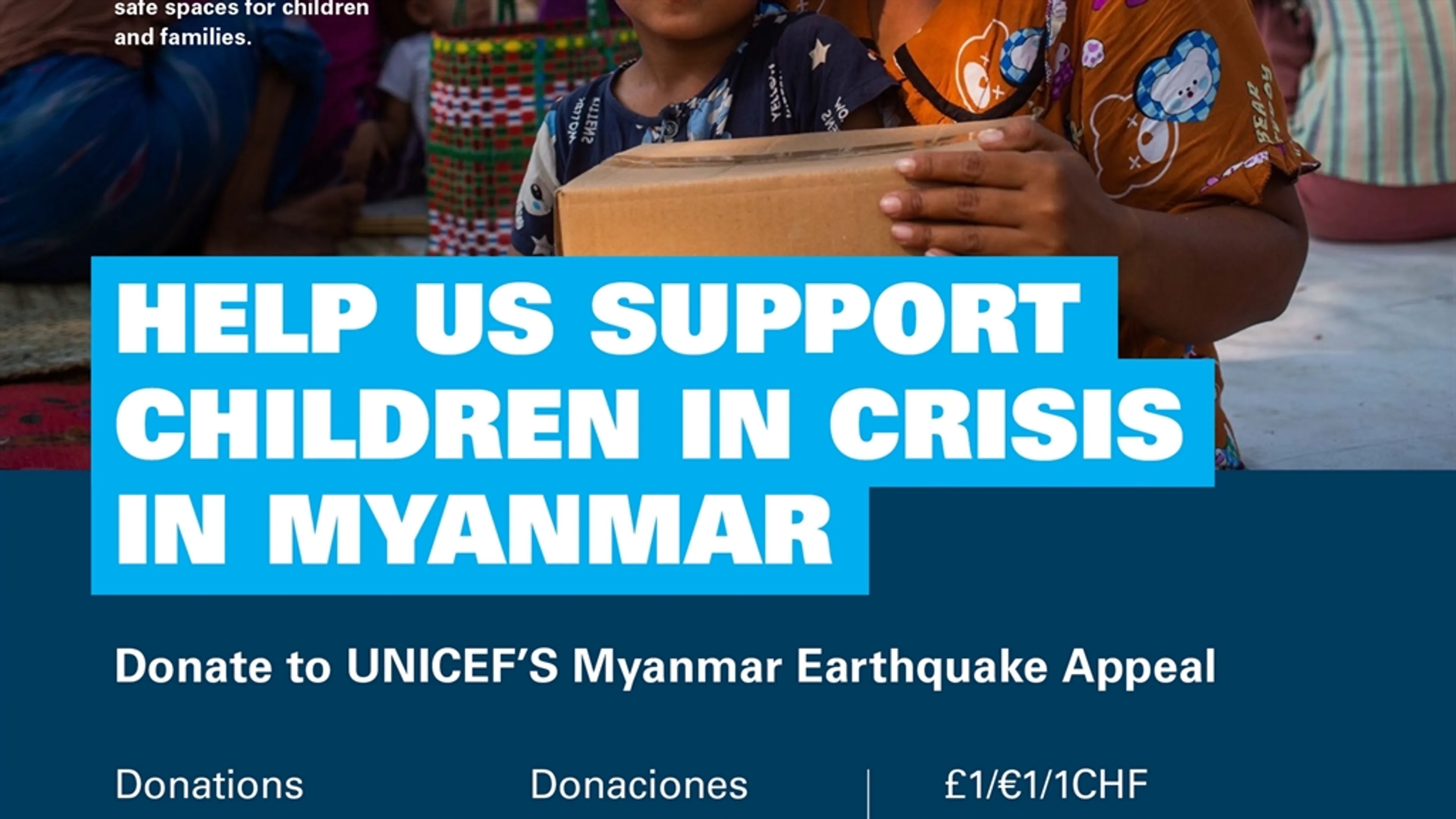 easyJet launches onboard collection to support UNICEF’s Myanmar Earthquake Appeal