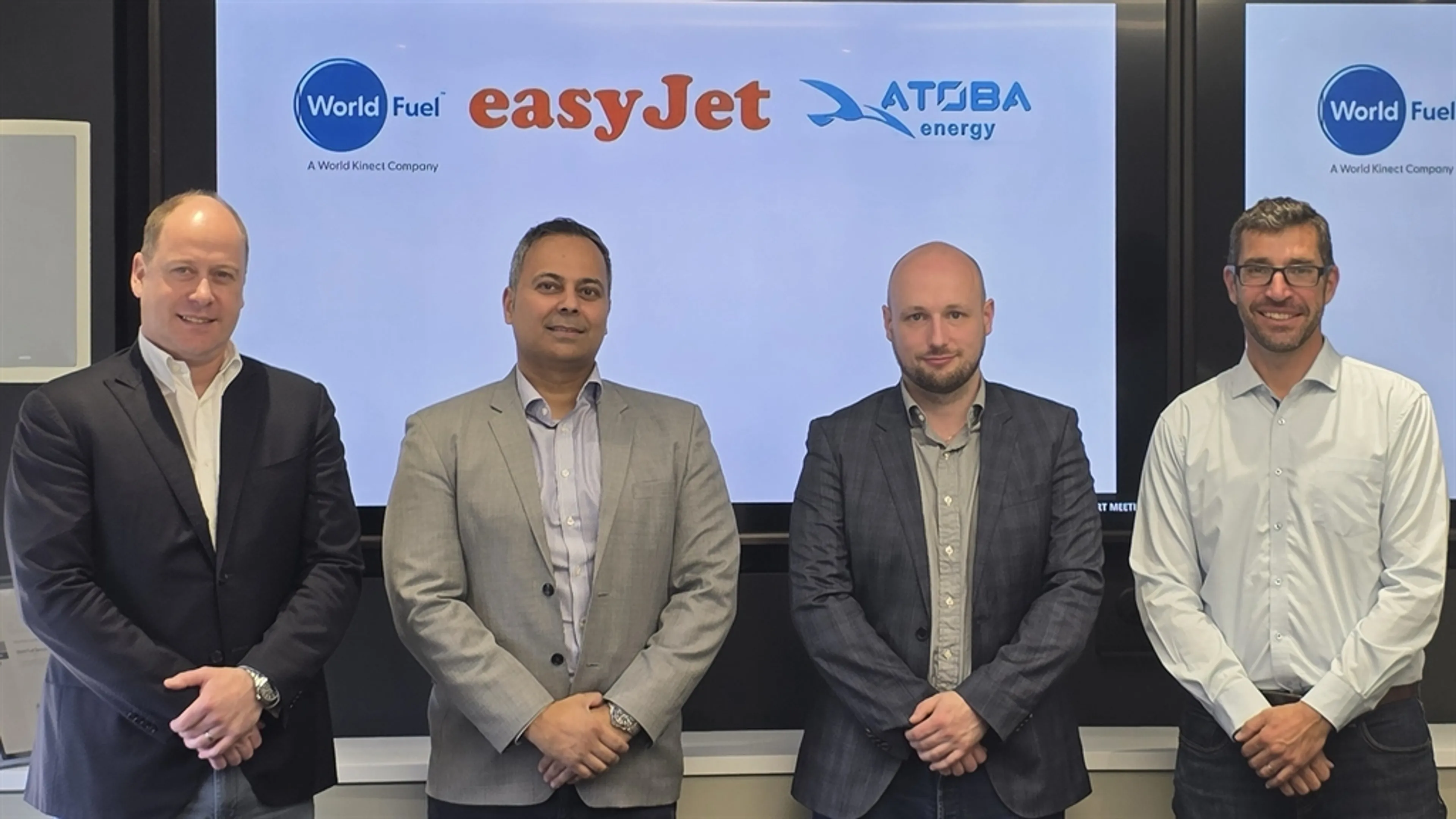 ATOBA, easyJet, and World Fuel sign a Memorandum of Understanding  to develop long term supply of sustainable aviation fuel