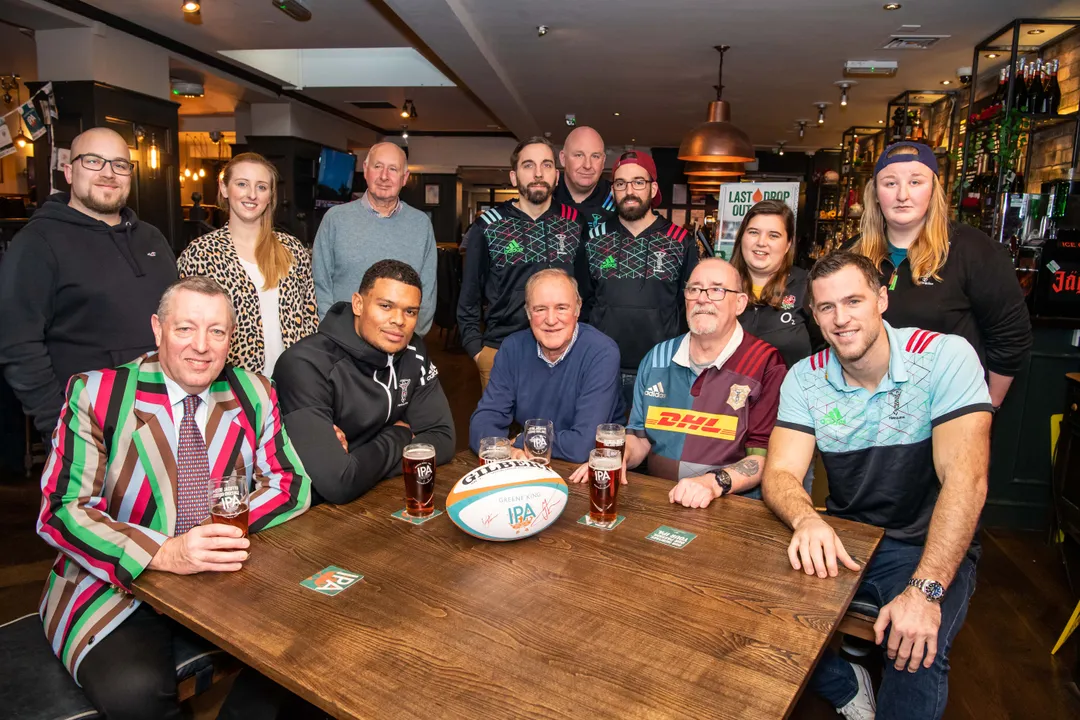 Harlequins stars joined rugby fans for the ultimate scrum 