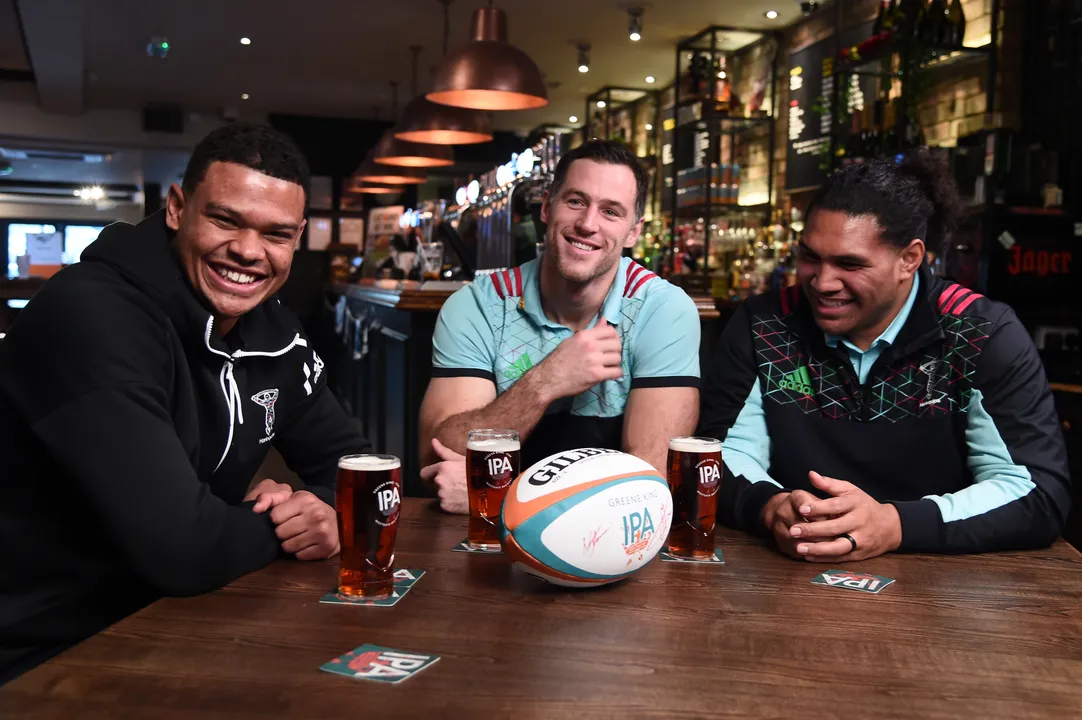 Harlequins stars joined rugby fans for the ultimate scrum 