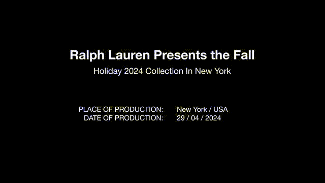 B Roll, Ralph Lauren Women’s Fall / Holiday Show 2024