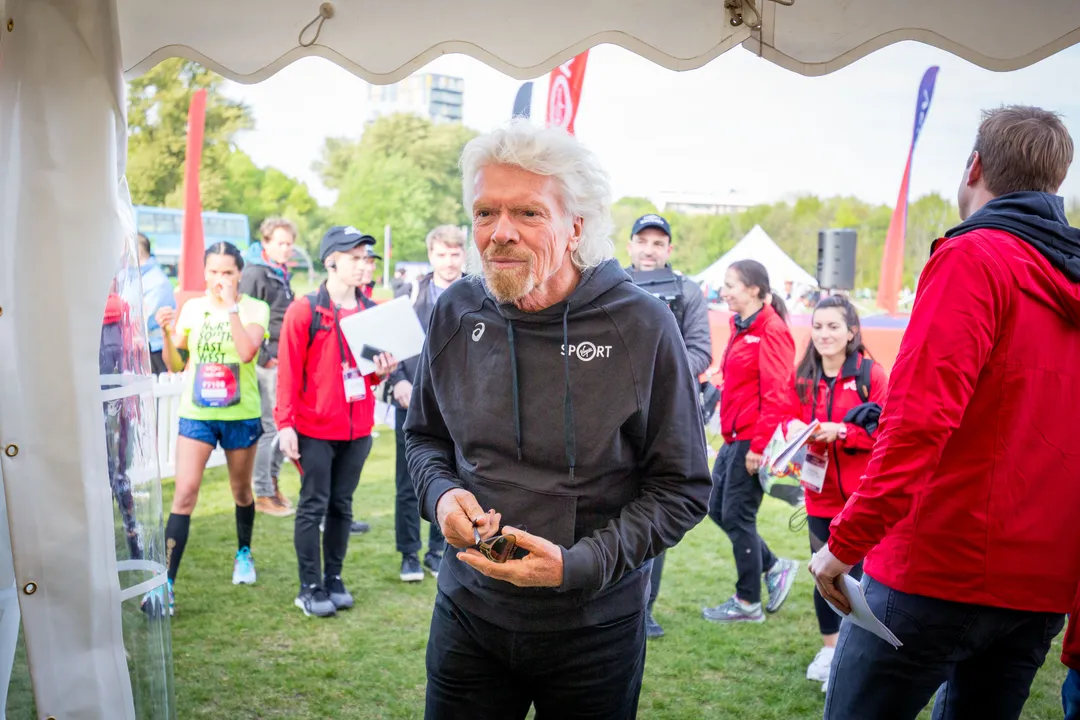 And they’re off! Sir Richard Branson welcomes crowds to inaugural Virgin Sport Festival of Fitness