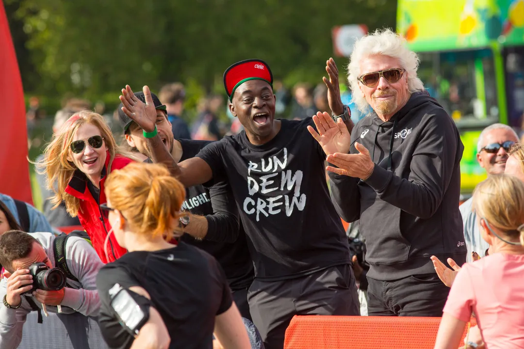 And they’re off! Sir Richard Branson welcomes crowds to inaugural Virgin Sport Festival of Fitness