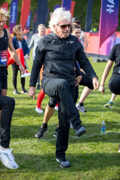 And they’re off! Sir Richard Branson welcomes crowds to inaugural Virgin Sport Festival of Fitness