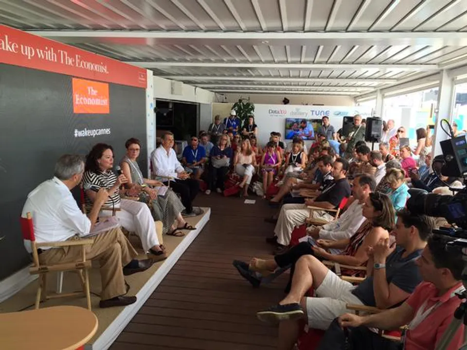 Leading marketeers deconstruct the subject of creativity at ""Wake up with The Economist"" daily panel discussion at Cannes Lions, 2015