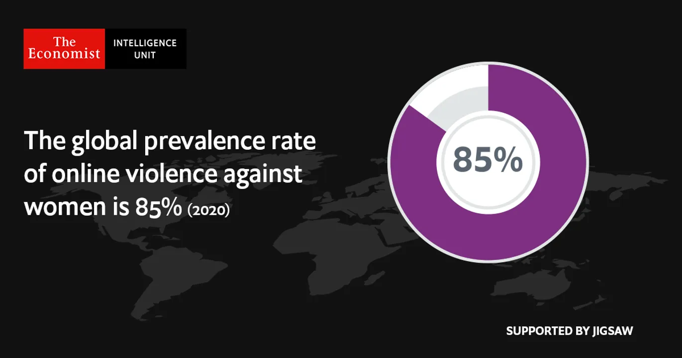 85% of women have witnessed harassment and online violence, finds new research from The Economist Intelligence Unit