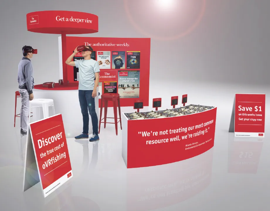 THE ECONOMIST HOSTS VR POP-UP AT JFK AIRPORT ON THE DANGERS OF OVERFISHING THE WORLD'S OCEANS